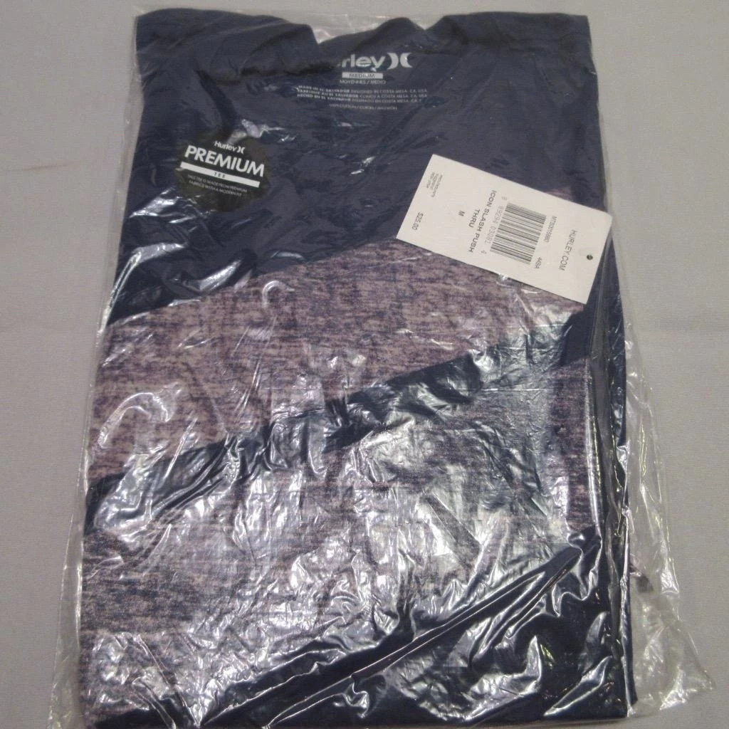 HURLEY ICON SLASH PUSH THRU премиум футболка Цвет: DRK BL PRPL W LVNDR STR|Футболки для тренировок| |