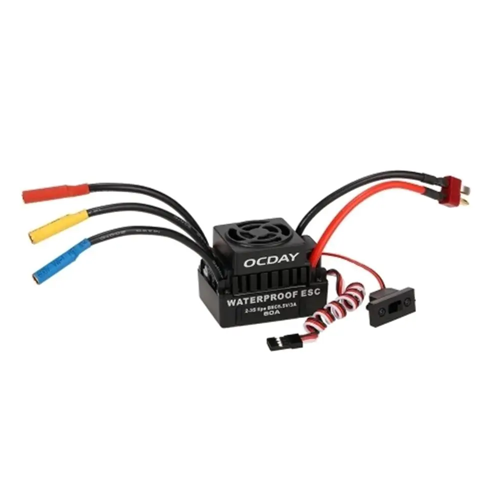 OCDAY 60A 2-3S бесщеточный ESC электрический регулятор скорости с 5 8 V/3A BEC для 1/10 RC