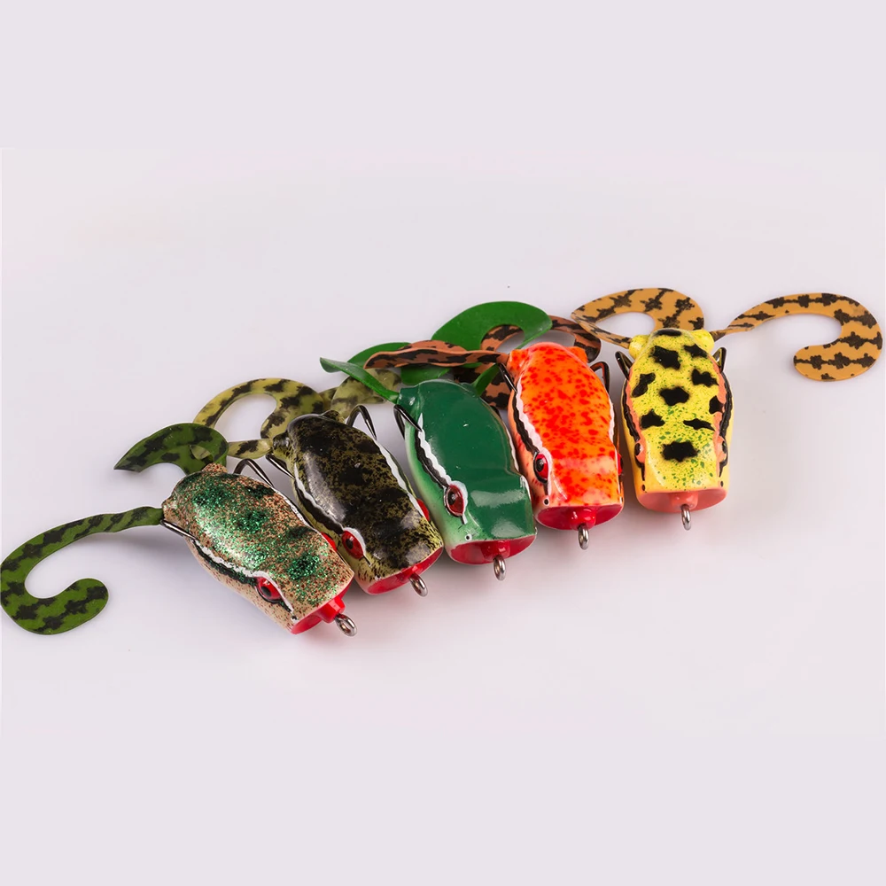 Новый тип приманка в виде лягушки Поппер 50 мм/10 г широкий двойной крючок