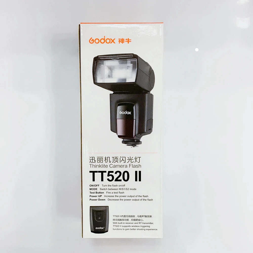 Godox TT520 II Flash TT520II встроенный беспроводной прием Стандартный передатчик RT для Canon