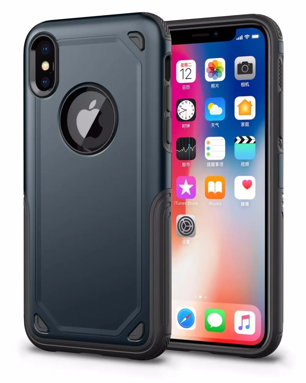 Luxury Slim Shockproof Armor Case For Iphone X Xs Max Xr 7plus Hybrid Pc+tpu Rugged Phone 7 8 6 S 6s Plus Cover |
