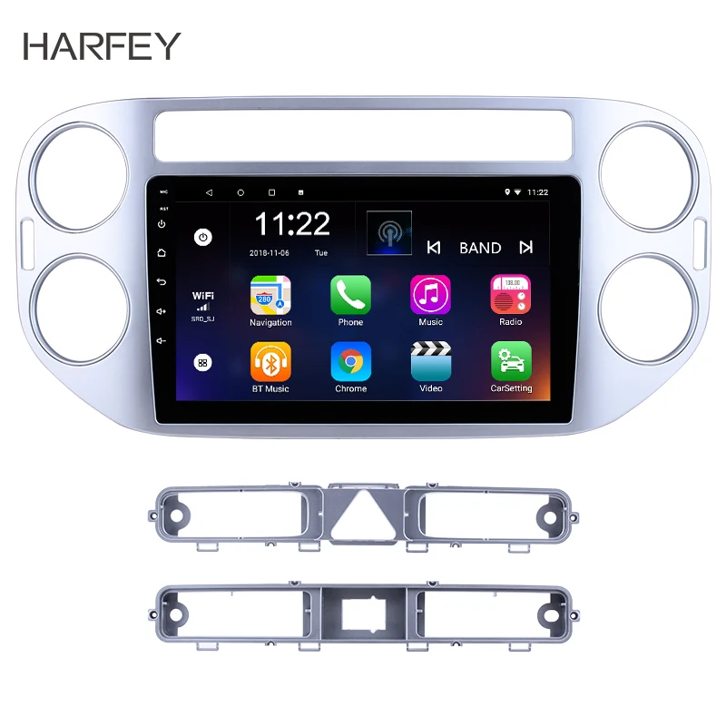 Harfey 9 &quotAndroid 8 1/7 1 автомобиль gps радио плеер для VW Volkswagen Tiguan 2010 2011 2012 2013 2014 2015 3g Wi Fi 1080