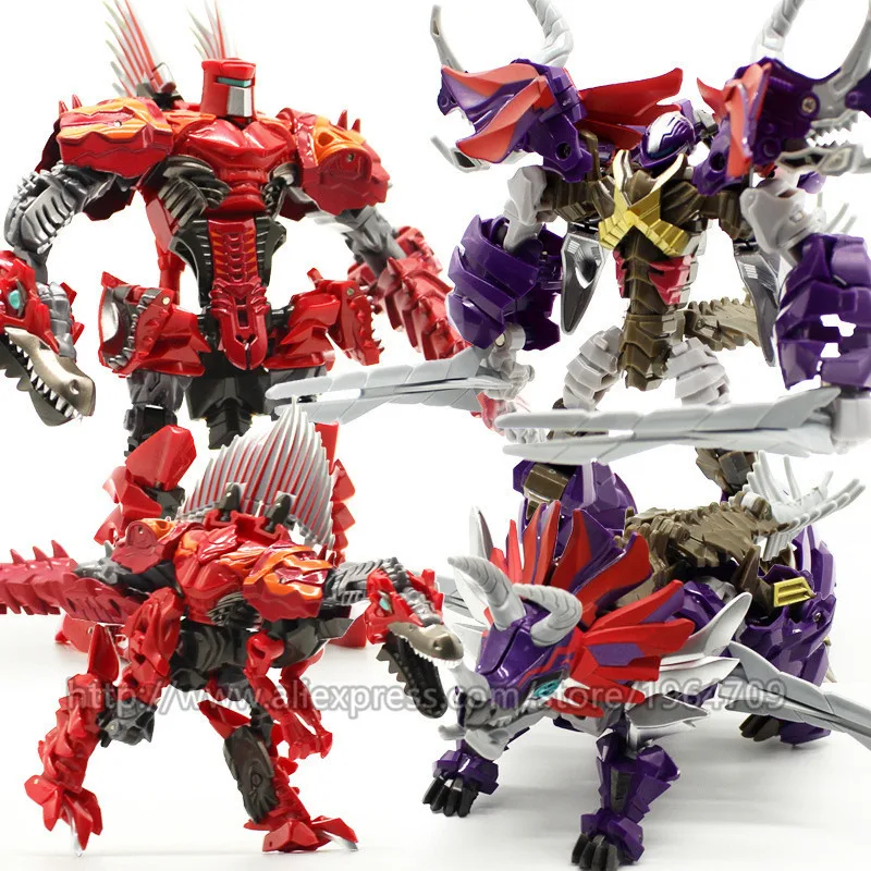 Plastic Abs + Alloy Transformation Toys Anime Dinosaur Big Size 25 Cm Robot Toy Movie Series Action Figures Classic Boy Gift | Игрушки и