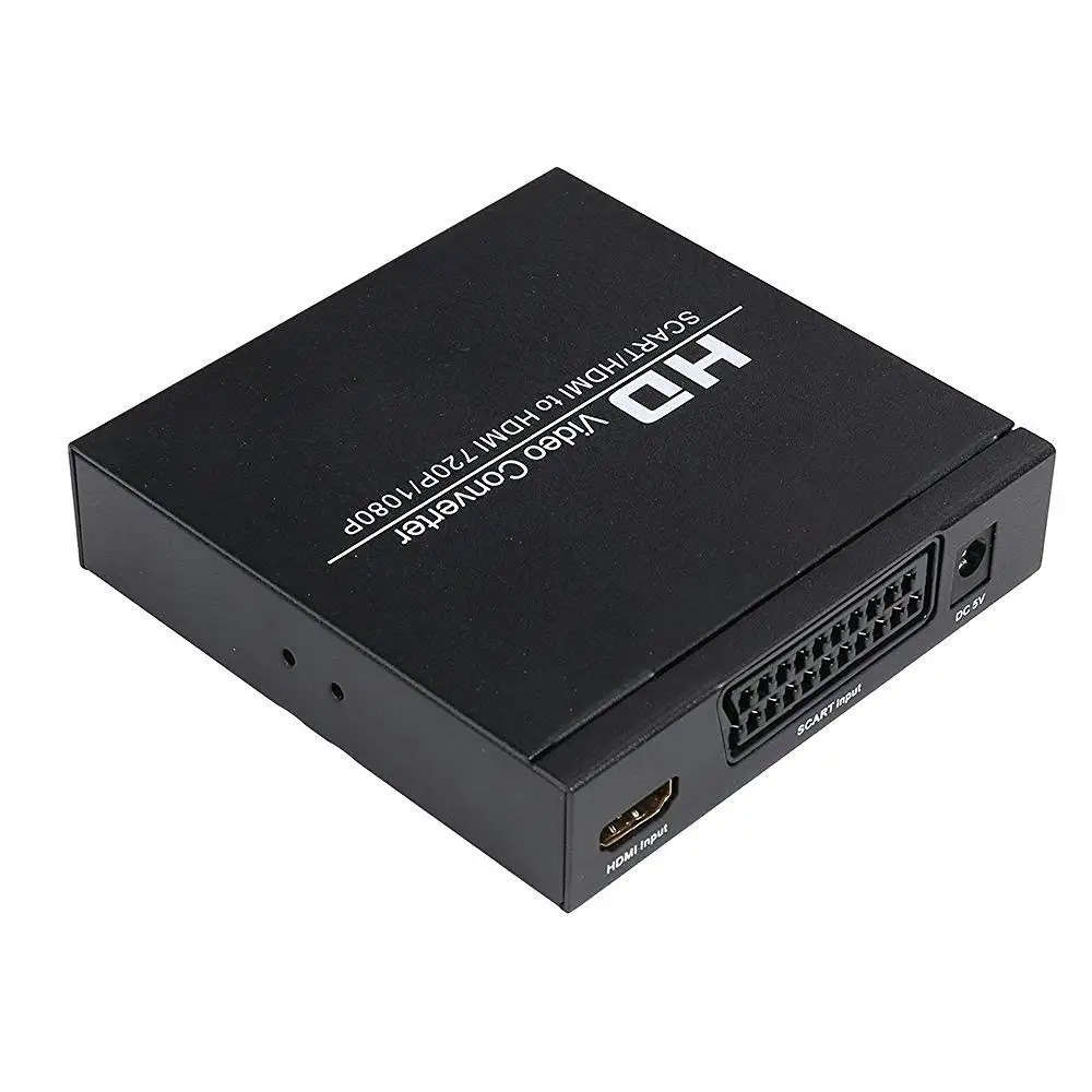 Лучшие предложения PAL / NTSC SCART и HDMI к видео конвертер коробка 1080P повышение с 3 5 мм