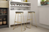 brand new nordic bar stool 45cm65cm75cm bar chair creative coffee chair gold high stool simple dining chair wrought iron