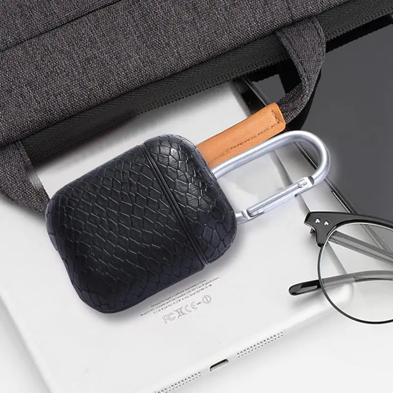 Для AirPods чехол для наушников кожаный беспроводной Bluetooth ящик хранения крышка
