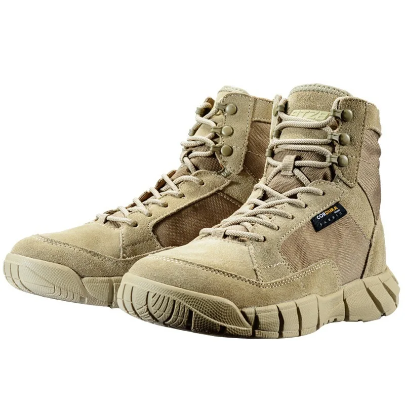 Outdoor Combat Military Tactical Training Desert Boots Men Women Spring Autumn Climbing Camp Ultralight Breathable Hiking Shoes
