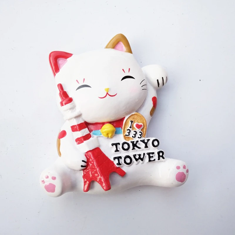 Личи Lucky Cat магнит на холодильник креативный животный дизайн магниты Kawaii