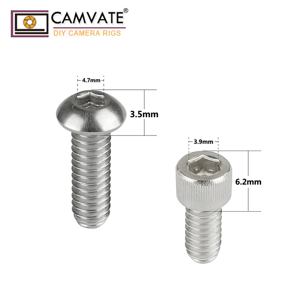 20 шт. стандартных шестигранных винтов CAMVATE 1/4 (9 мм/13 мм/16 мм/19 мм) для 4 7 мм (головка