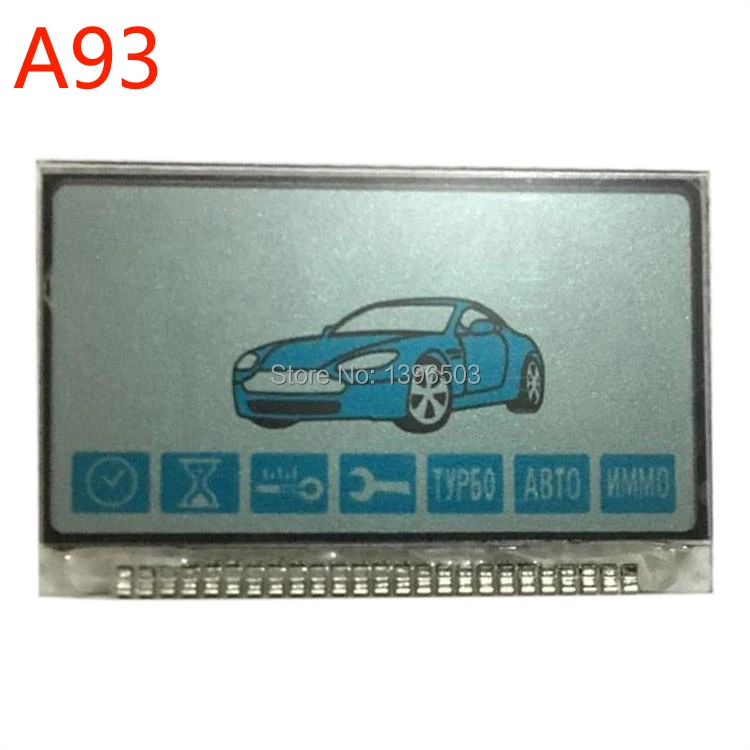 2 шт./лот русский A93 ЖК дисплей для двухстороннего брелка StarLine A63 сторонний пульт
