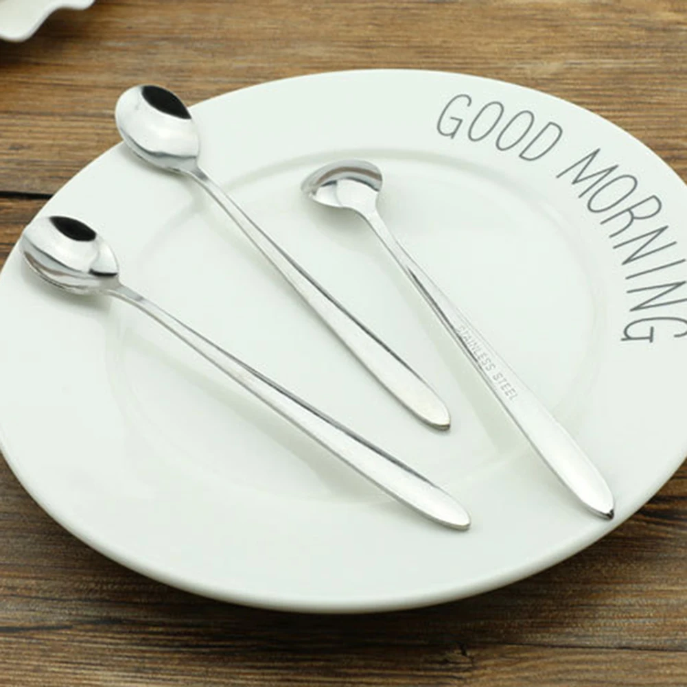 5 шт. нержавеющая сталь кофейные чайные ложки ручка креативная Ложка инструменты