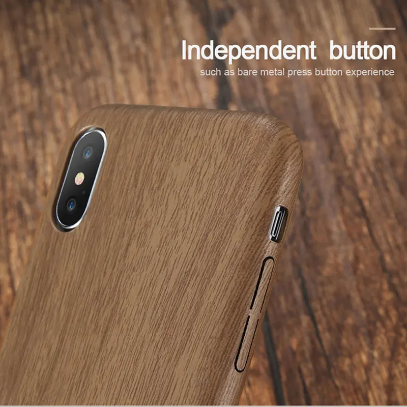 Роскошные деревянные Чехлы KISSCASE для iPhone 8 7 Plus мягкая деревянная задняя крышка 6 6s