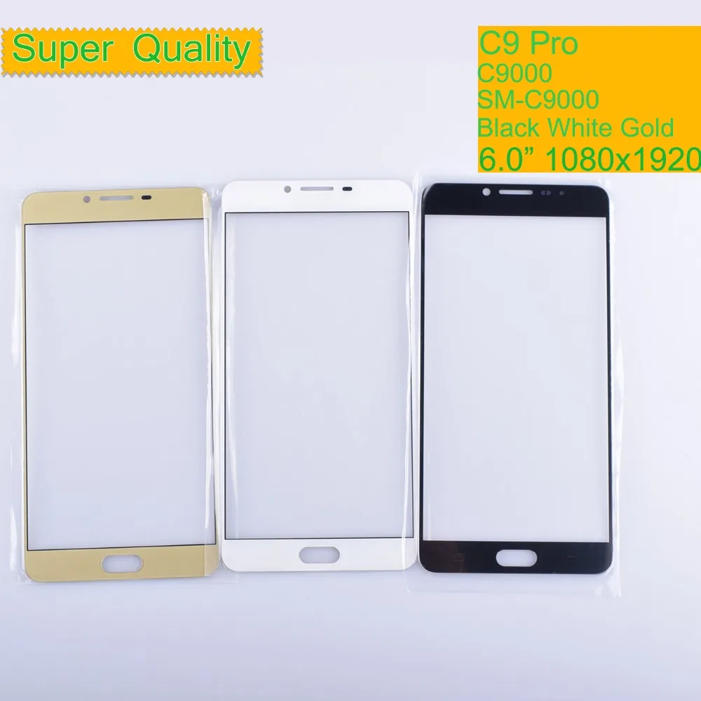 10 шт./лот для Samsung Galaxy C9 Pro C9000 SM C9008 сенсорный экран Передний со стеклянной панелью