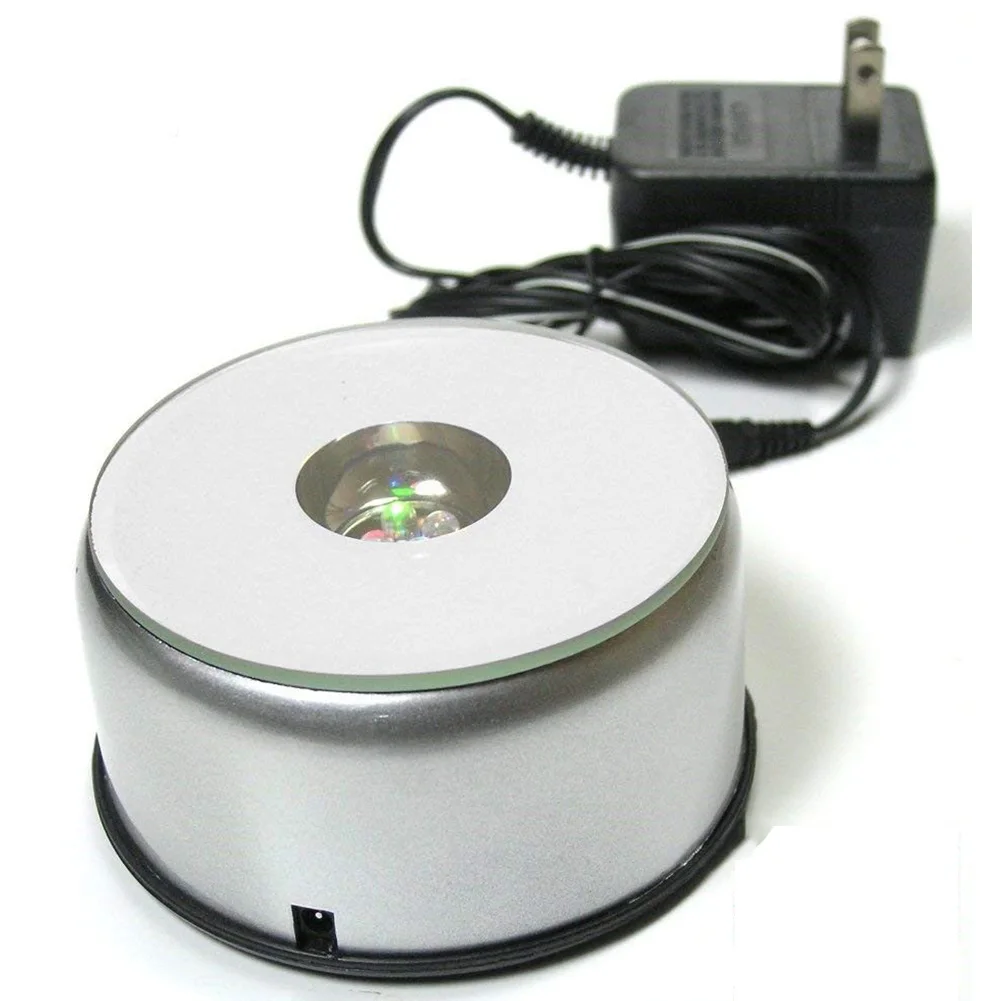 Светодиодный ночник с цветным 3d дисплеем уникальный вращающийся светильник