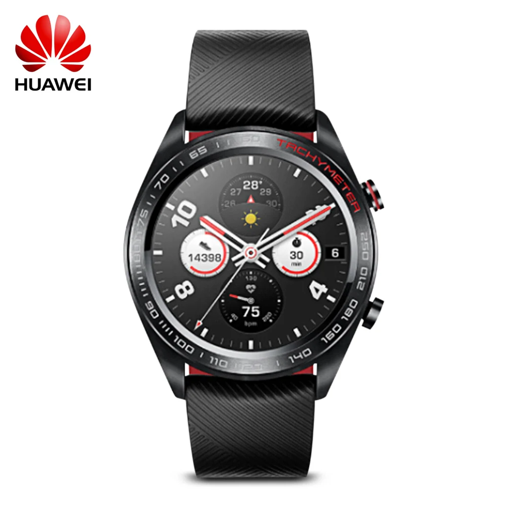HUAWEI HONOR Watch 50 м водостойкие 1 2 дюймов HD AMOLED цветной экран NFC gps умные часы|Смарт-часы|