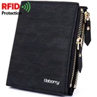 Мужской кошелек на молнии с защитой от кражи и RFID-защитой