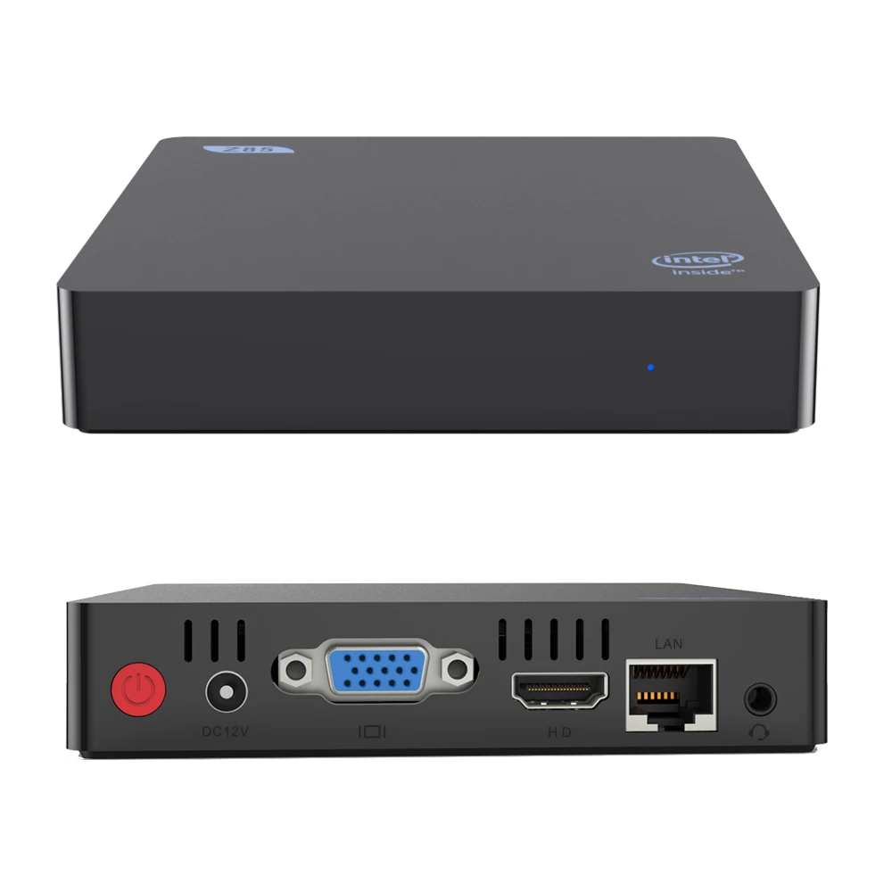 Оригинальный Z85 мини 2G 64G Смарт ТВ коробка ПК Intel Atom x5-Z8350 четырехъядерный 2 4G 5 8G BT4.0
