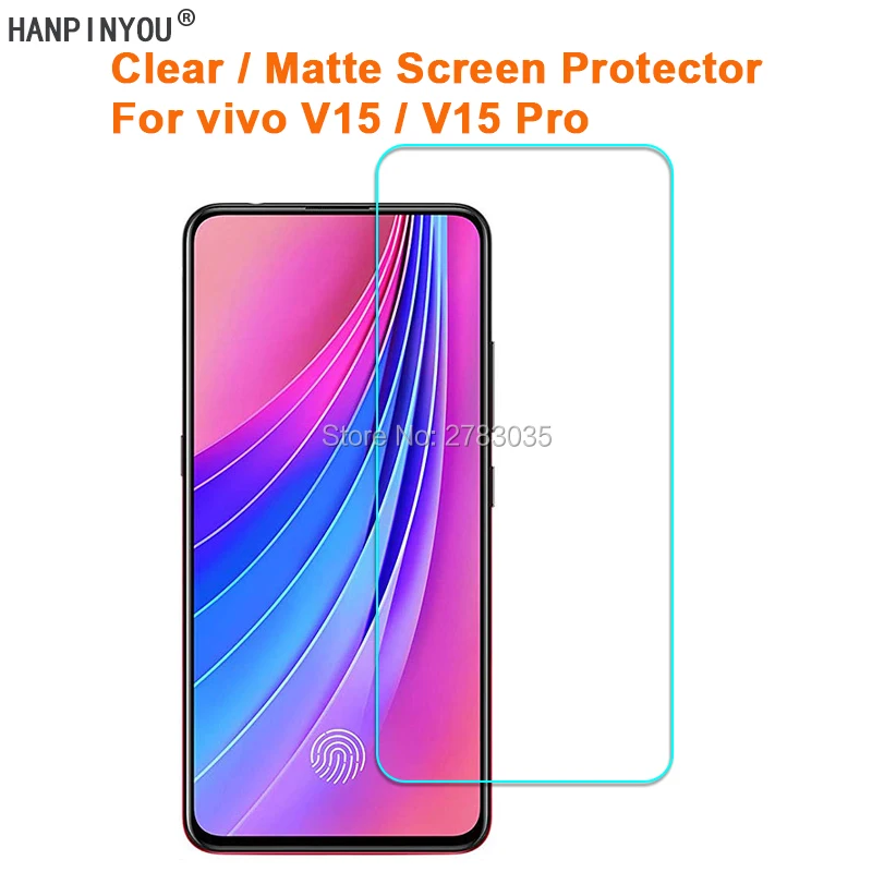 ДЛЯ vivo V15/V15 Pro прозрачная глянцевая/Антибликовая матовая защитная пленка для