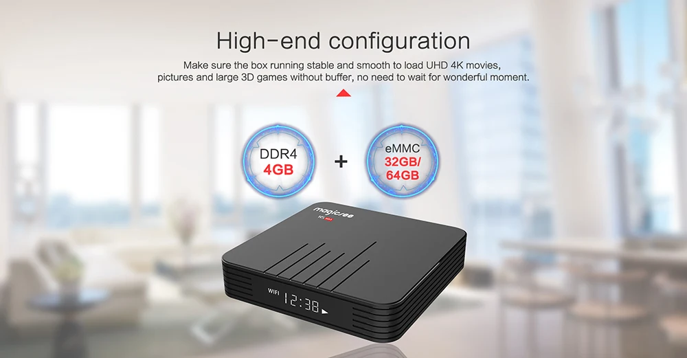 Новейшая MAGICSEE N5 Max Android 8 1 ТВ Box Amlogic S905X2 4 Гб оперативной памяти 32 встроенной