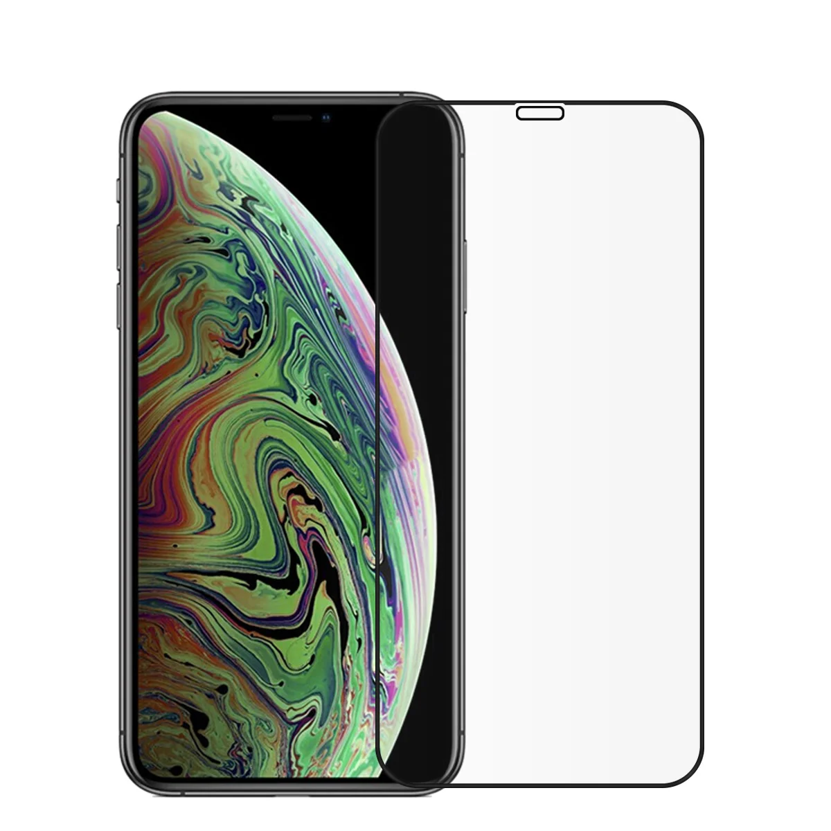 2 упаковки из закаленного стекла для iPhone Xs Max/Xr Защитная пленка экрана телефона с