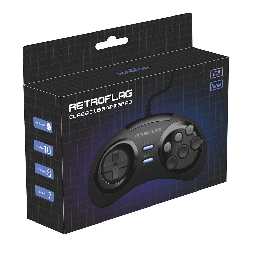 Retroflag Megapi/Nespi/Superpi чехол/Retropie Классический Usb проводной геймпад игровой контроллер
