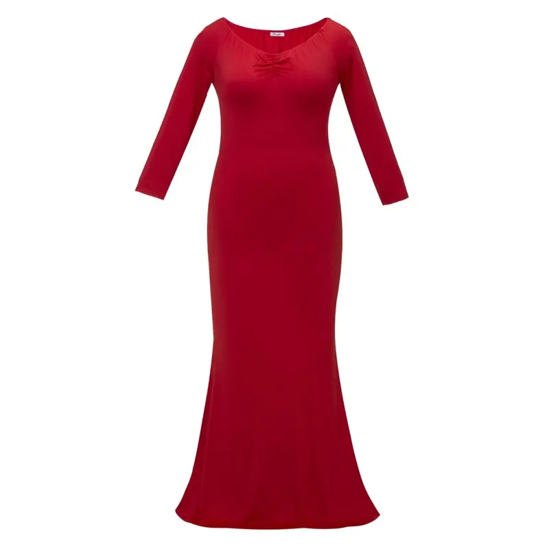 Платье размера плюс женское большого элегантное v образный вырез длинный рукав