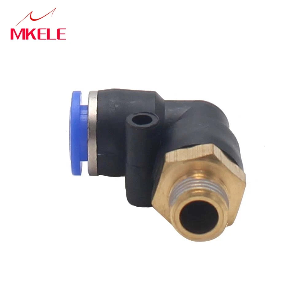 Fittings Connector Hose 8mm Push In Quick Connect Pipe PL8-01/03/04 Blue L Shape Gas Joint | Обустройство дома