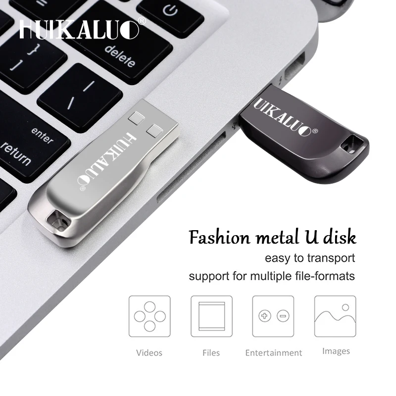 Huikaluo металла флешки MINI USB Flash Drive 64 GB memoria usb 32 16 8 4 Гб Флеш накопитель высокая