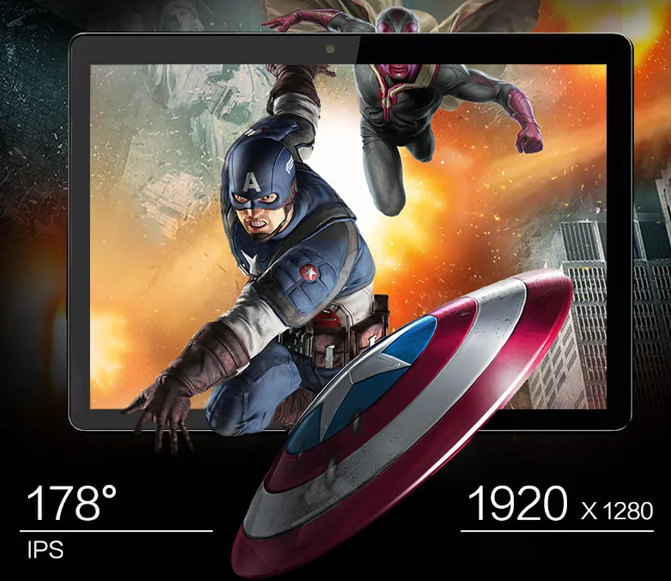 Планшет New Vision HD 10 дюймов сенсорный экран высокого разрешения Android 7 0