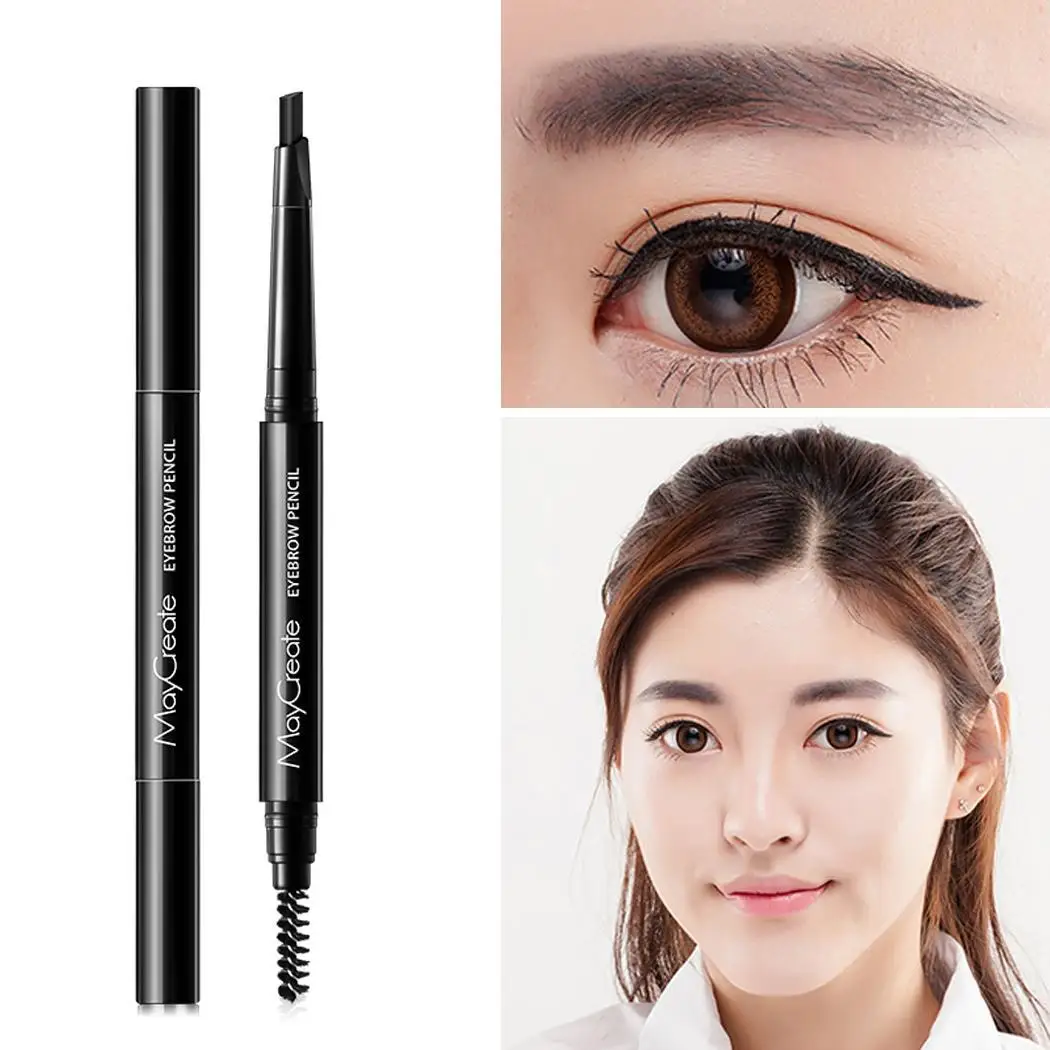 Eyebrow Stage Pencil Long-Lasting As Cream Natural Wedding Portable Waterproof etc Party Casual Double-head Shown | Красота и