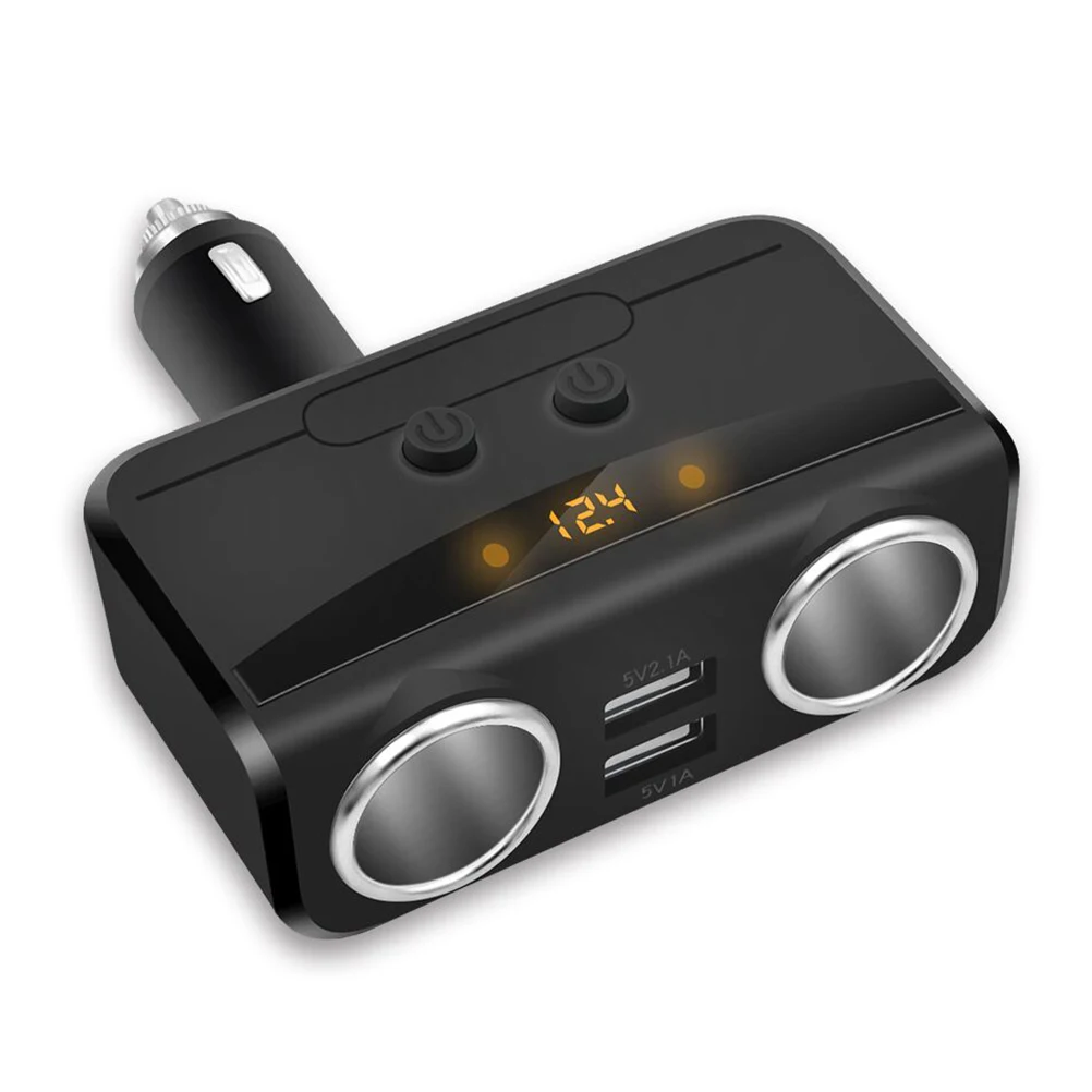 12 V-24 V Авто 2 Порты usb Зарядное устройство двойной разветвитель прикуривателя