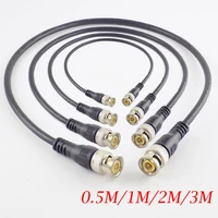 0 5m1m2m3m bnc male to male adapter cable cord for bnc home extension connector adapter wire for security camera cctv