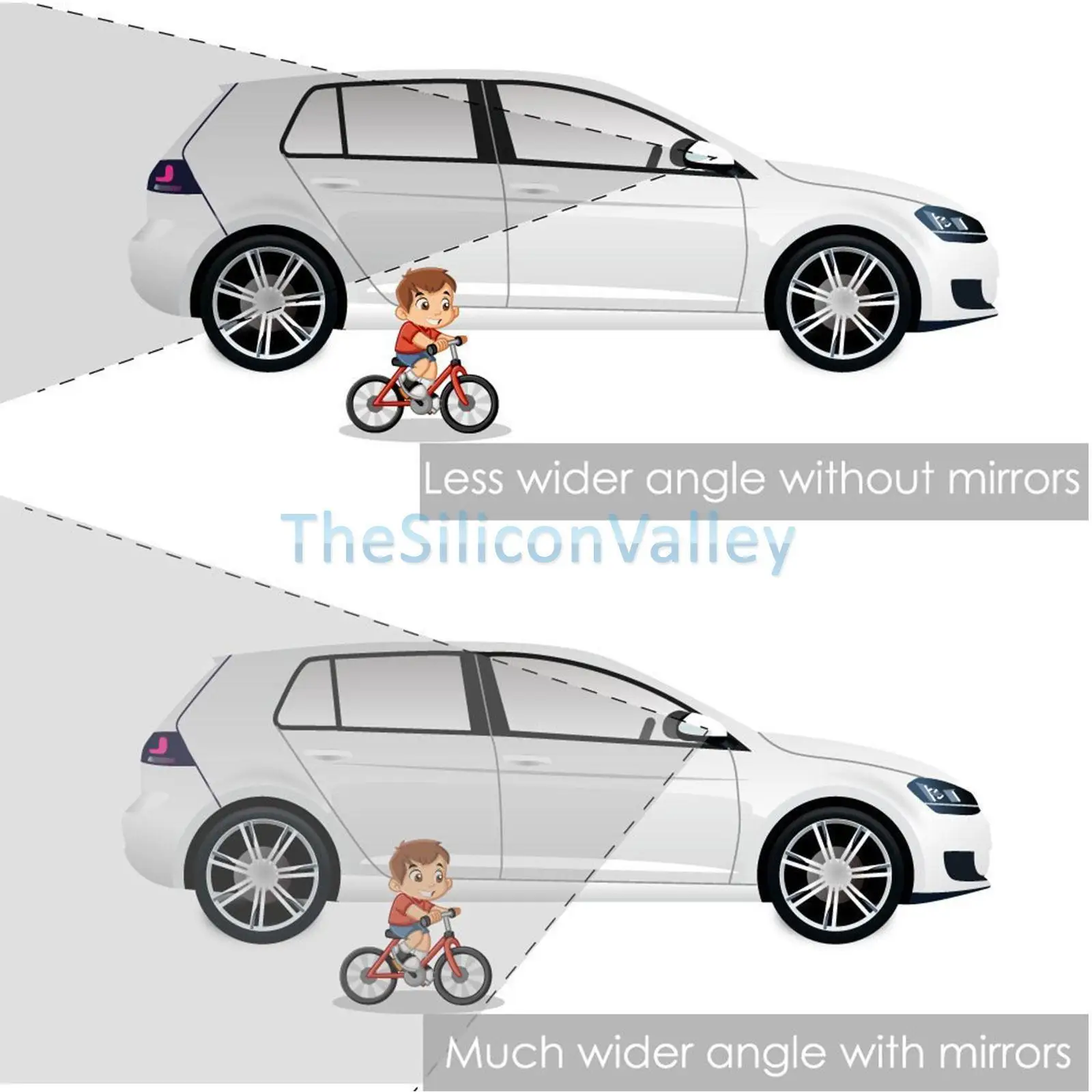 RVs Cars Convex Rearview Angle Blind Auto Spot Trucks Car Vans 360 Pcs and Wide Mirrors SUV 2 | Автомобили и мотоциклы
