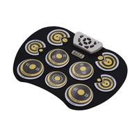electronic drum pad usb cable foldable roll up digital drum set with drumsticks double foot pedals percussion instrument drumpad