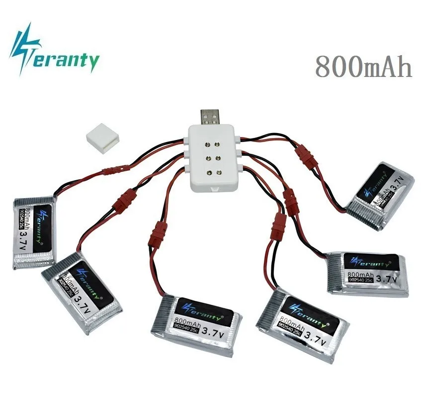 Для Syma X5 X5HC X5HW X5UW X5UC 3 7 V 800mAh 25c Lipo зарядное устройство наборы v батарея RC Quadcopter Drone
