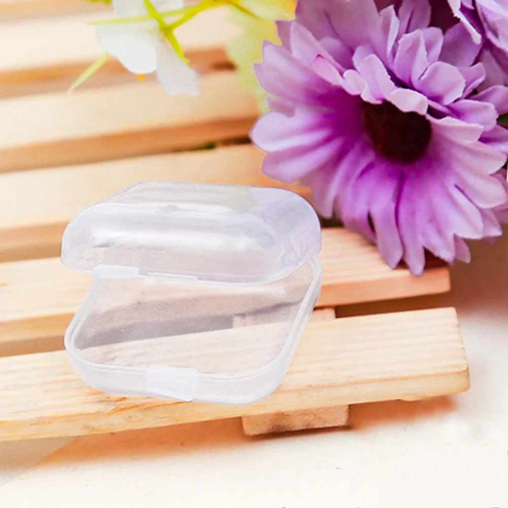 10 шт. портативный прозрачный пластиковый мини органайзер для ювелирных изделий