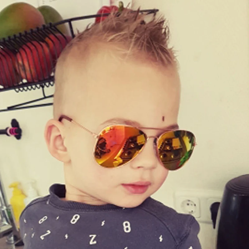 Iboode классический Винтаж детское зеркало солнцезащитные очки мальчики девочки в