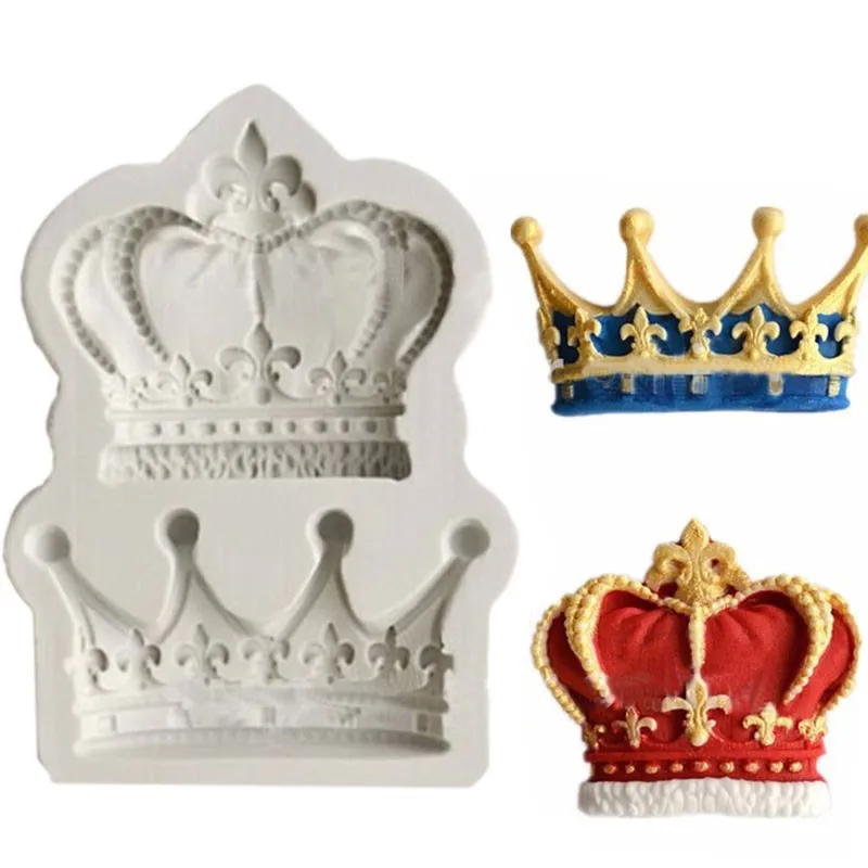 Коронок из принцессы queen объемные силиконовые формы Fondant (сахарная) торт кекс