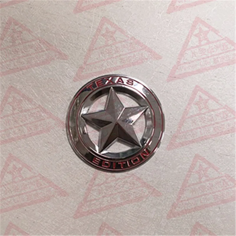 7 6 см автомобиль Стикеры металлическая эмблема TEXAS EDITION Mayitr щит на фоне звезды