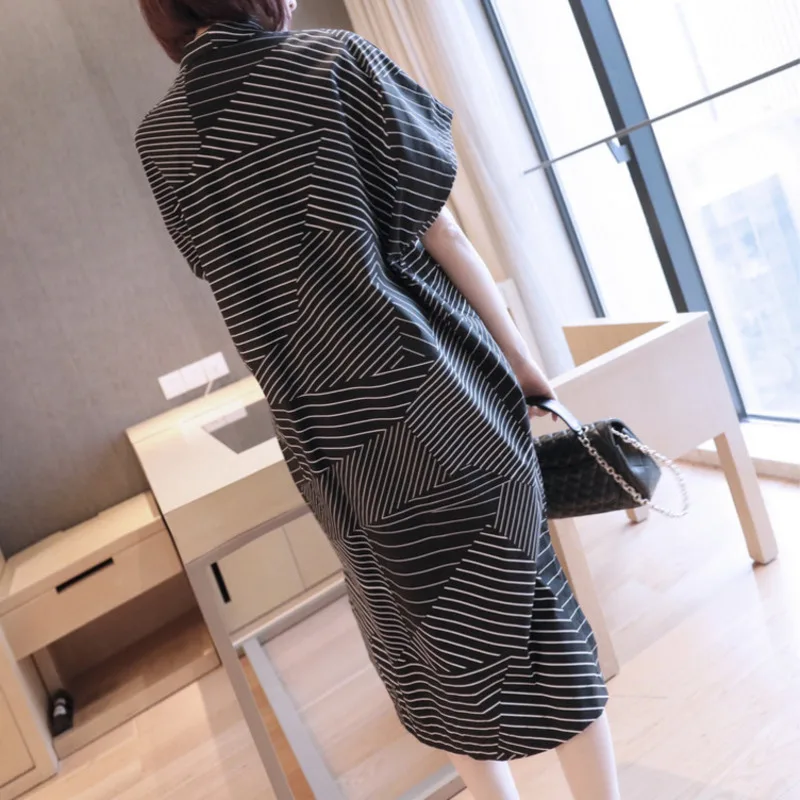 LANMREM 2020 летняя одежда для женщин новинка короткий рукав большой размер с