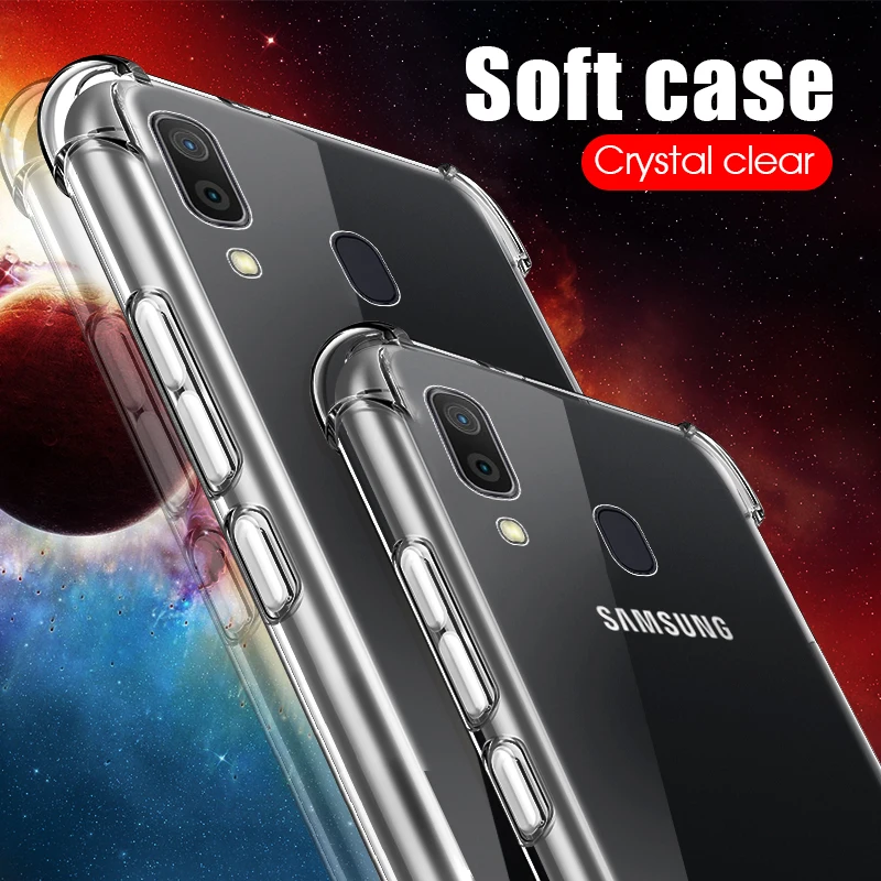 Airbag Shockproof TPU Case for Samsung Galaxy A10 A7 A9 2018 A20 A30 A70 A40 S10e S9 S8 Plus M20 M10 Cover For A50 Cases |