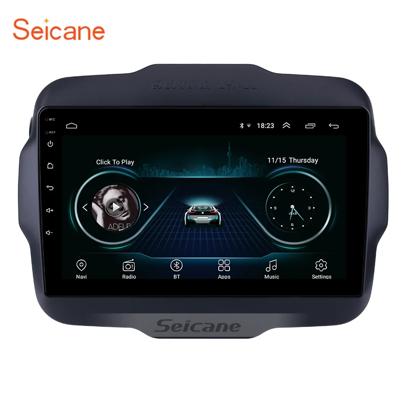 Автомагнитола Seicane 2Din Android 9 1 GPS навигация автостерео радио плеер Wi Fi для 2016 Jeep Renegade