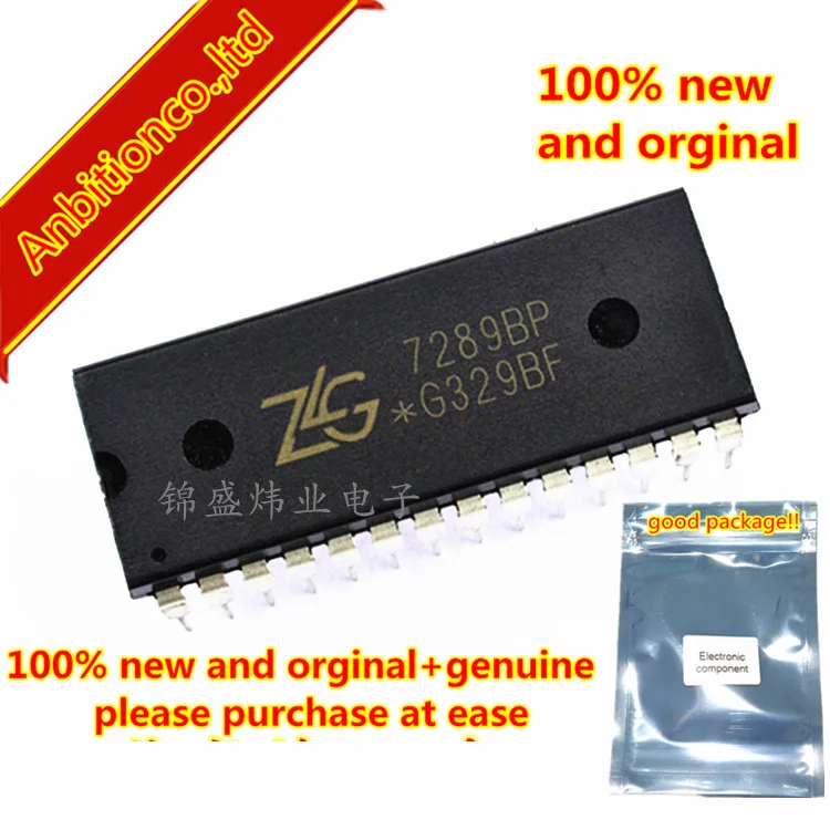 5 шт. 100% новый и оригинальный ZLG7289BP 7289BP DIP 28 в наличии|Комплекты аксессуаров для