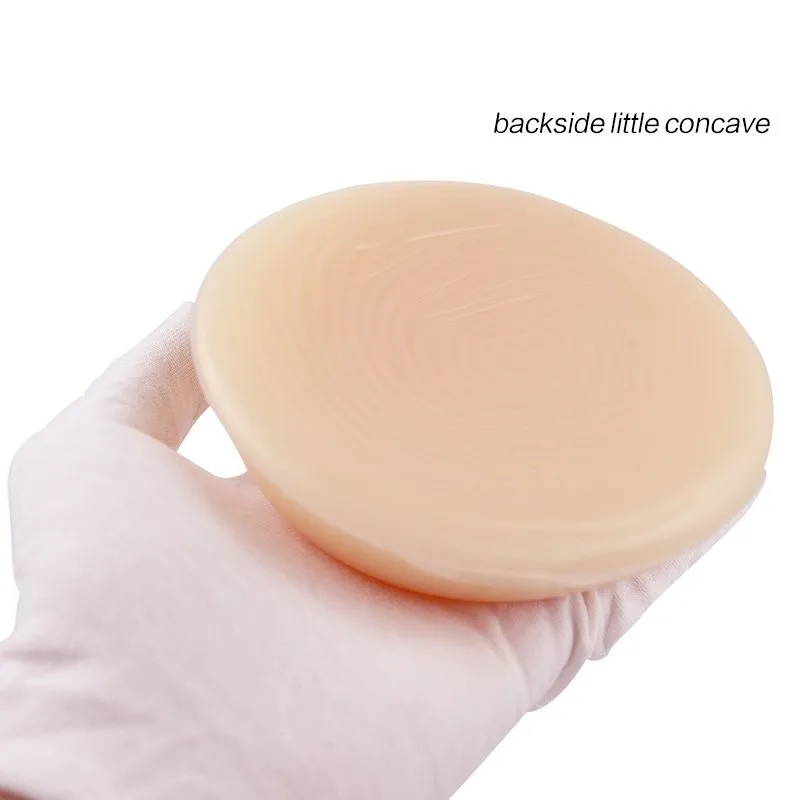 Молочной Protheses груди круглый Форма силиконовая грудь для трансгендеров и