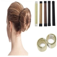 8colors diy tool hair accessories synthetic wig donuts bud head band ball french twist french magic bun make sweet hair braider