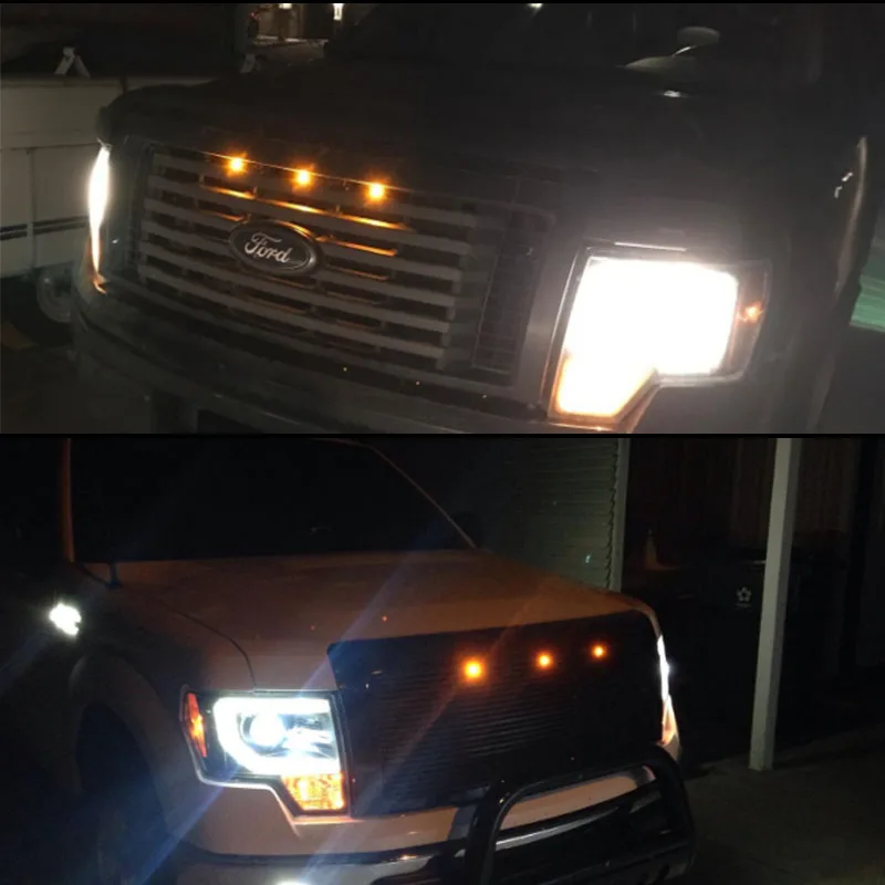 Gtinthebox 3 шт. SVT Raptor стиль Янтарный Высокая мощность Светодиодная подсветка решетки