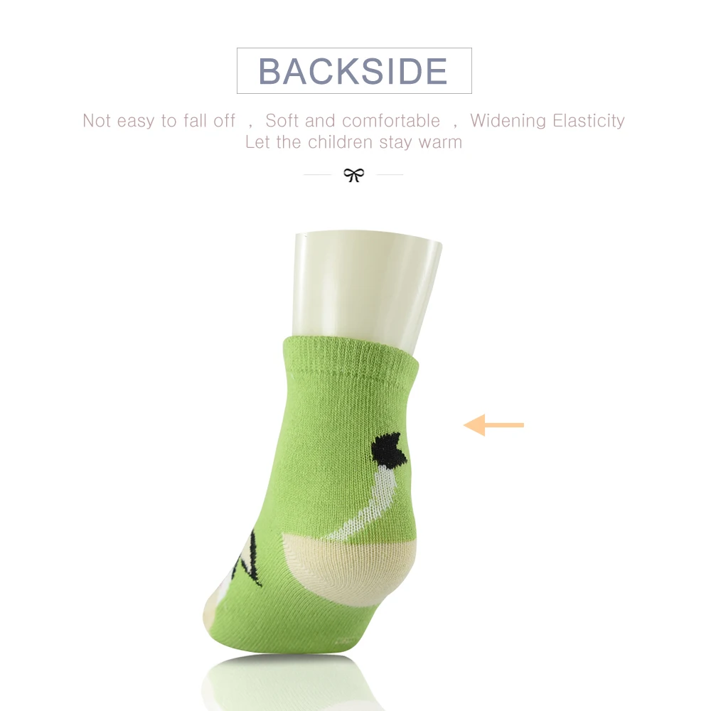 Calcetines de algod&oacute;n para ni&ntilde;os y ni&ntilde;as, medias de rayas adecuadas para oto&ntilde;o e invierno, estilo encantador para ni&ntilde;os de 1 a 10 a&ntilde;os, 5 par/lote-2