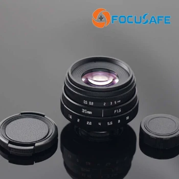 Focusafe Fujian 35 мм F1.6 объектив камеры с C креплением для беззеркальной | Безопасность и