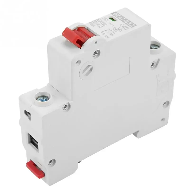 DZ47 63Z 1P 40A DC Миниатюрный выключатель утечки Prote ction воздушный новый|Автоматические