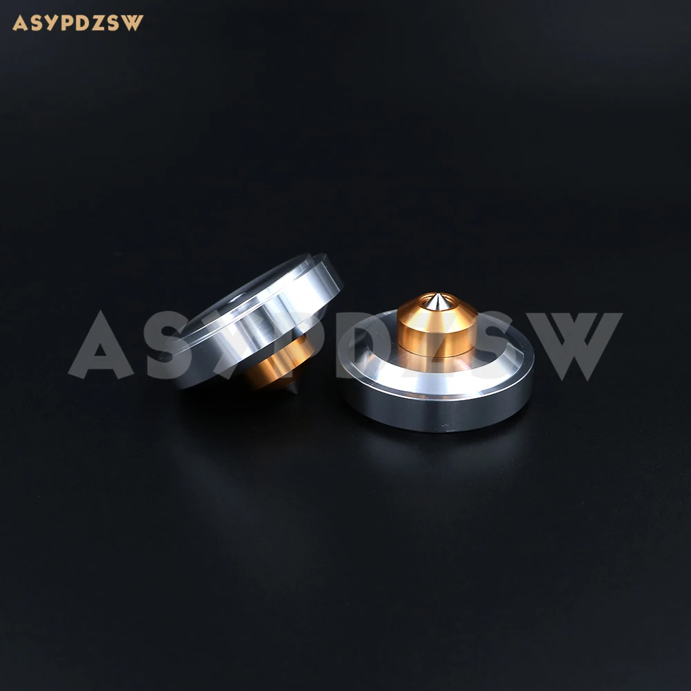 4PCS 44*26 Aluminum silver Power amplifier feet/Speaker shock pad/damping spikes/spike | Электроника